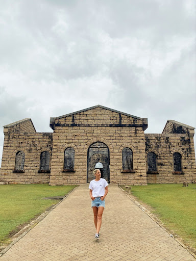 Female Macleay Valley park Guest visiting Trial Bay Gaol
